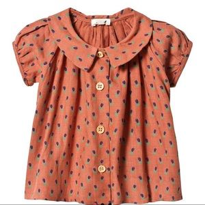 Oeuf linen Peter Pan collar button down